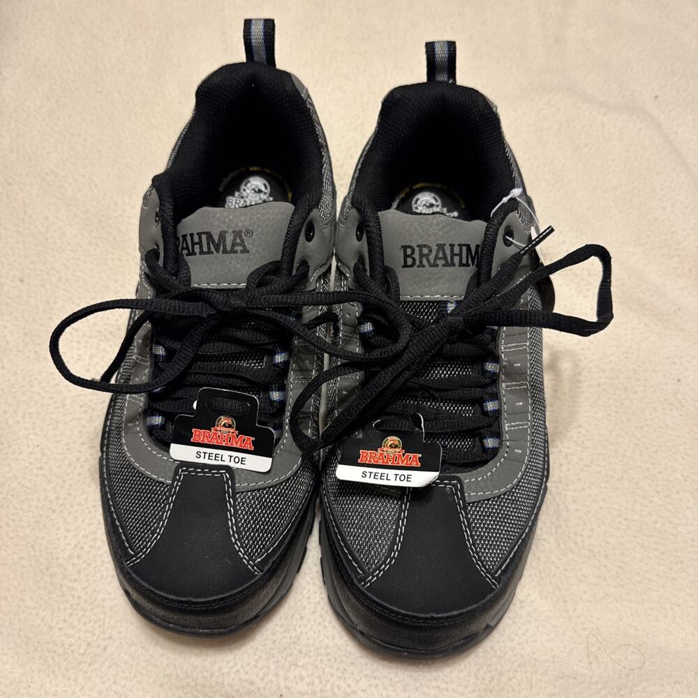Mens Brahma Brand Steel Toe Work Shoes Size 8.5 Shoes Are Brand New !
